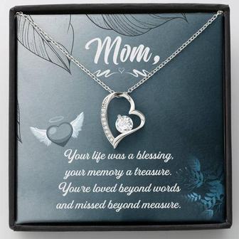 Mom Your Life Was A Blessing - Forever Love Necklace
