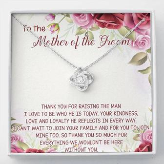 Mother Of The Groom Necklace, Mother Of The Groom Jewelry Box, Mother In Law Wedding Gift, Mother In Law Love Knot Necklace Wedding Gifts - Seseable