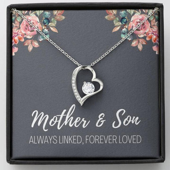 Mother & Son Always Linked Forever Love Necklace - Thegiftio UK