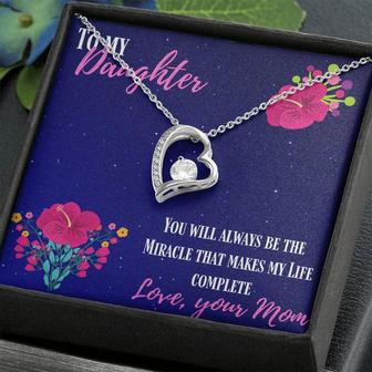 Mother To Daughter - You Will Always Be The Miracle - Forever Love Necklace - Thegiftio UK