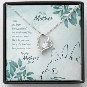 Mother, You're Loved More Than You Could Know, Forever Love Necklace - Thegiftio UK