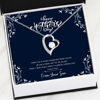 Mother's Day Forever Love Necklace From Son - Thegiftio UK