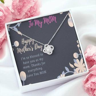 Mother's Day Gift For Mom - Love Knot Necklace For Forever Love - Seseable