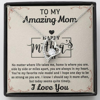 My Amazing Mom Forever Love Necklace For Mothers Day - Thegiftio UK