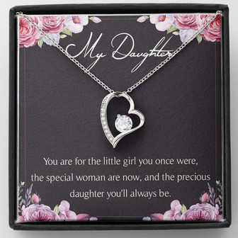 My Daughter Forever Love Necklace Message Card - Thegiftio UK