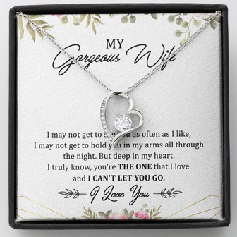 My Gorgeous Wife Forever Love Necklace Mother's Day Gift From Husband - Thegiftio UK