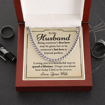 My Husband - I hope you know - Cuban Link Chain Necklace - Thegiftio UK