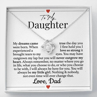 My Little Girl Daughter Forever Love Necklace - Thegiftio UK