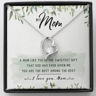 My Mom Forever Love Necklace Message Card - Thegiftio UK