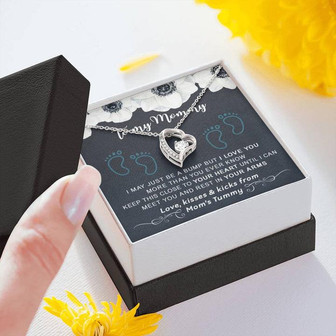 New Mom Gift Mommy To Be Expecting Mom Forever Love Necklace - Thegiftio UK