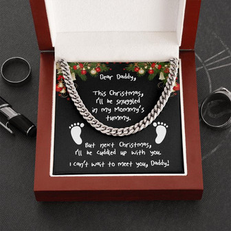 Next Christmas Dad Cuban Link Chain - Thegiftio UK