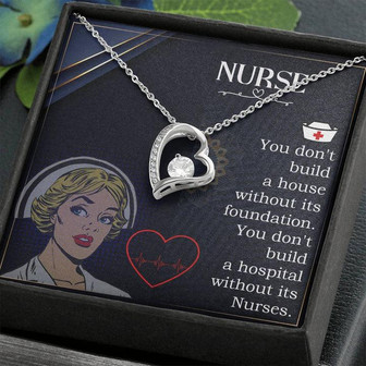 Nurse - You Don_T Build A House - Forever Love Necklace - Thegiftio UK