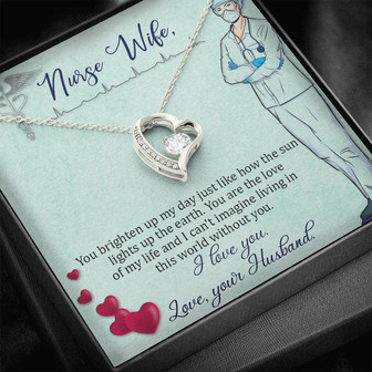 Nurse Wife - You Brighten Up My Day - Forever Love Necklace - Thegiftio UK