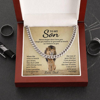 Son - Promise Cuban Link Chain - Thegiftio UK