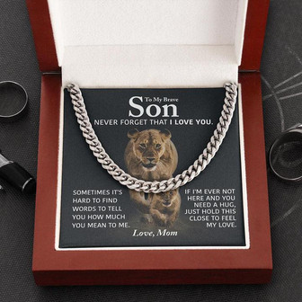 Son - To Feel My Love - Cuban Link Chain - Thegiftio UK