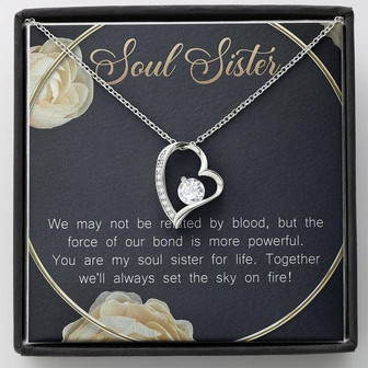 Soul Sister Forever Love Necklace Birthday Gift - Thegiftio UK