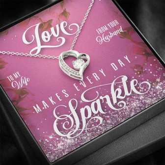 Sparkle Forever Love Necklace To My Wife - Thegiftio UK