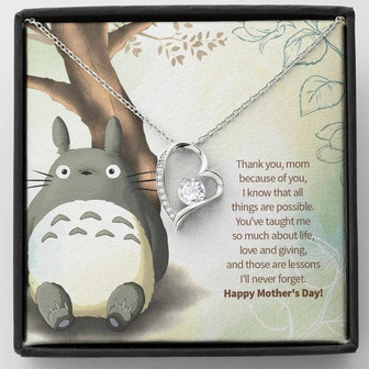 All Things Are Possible With You Mom, Forever Love Necklace - Thegiftio UK