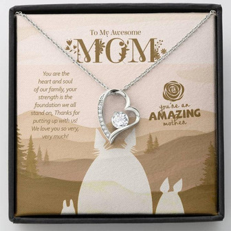 You Are The Heart & Soul Of Our Family Mom, Forever Love Necklace - Thegiftio UK