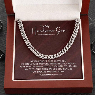 Stylish Gift For Son - Cuban Link Chain Necklace - Thegiftio UK