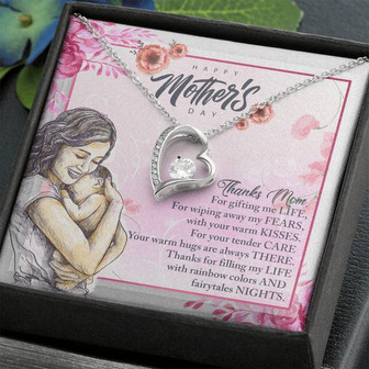 Thanks Mom For Gifting Me Life - Forever Love Necklace - Thegiftio UK