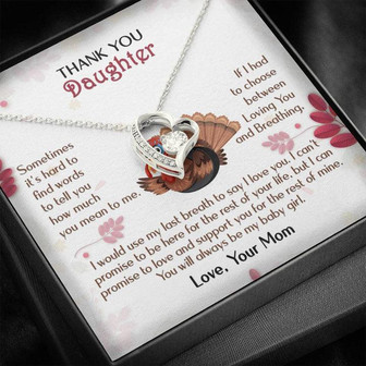 Thanksgiving To Daughter- Forever Love Necklace - Thegiftio UK