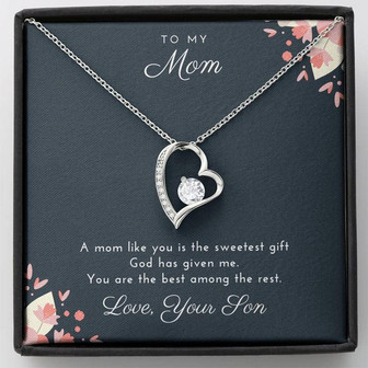 The Best Among The Rest To Mom From Son Forever Love Necklace - Thegiftio UK