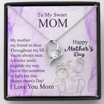 This Dazzling Happy Mother Day Forever Love Necklace. Gift For Mom - Thegiftio