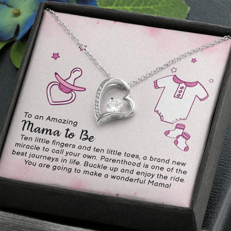To An Amazing Mom To Be - Forever Love Necklace - Thegiftio UK