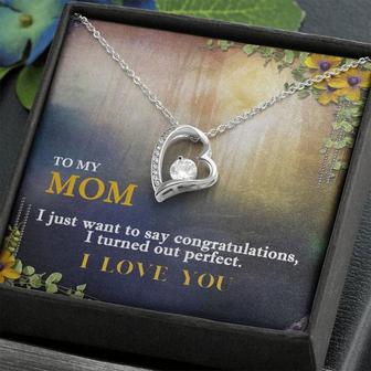 To Mom - Forever Love Necklace - I Am Perfect