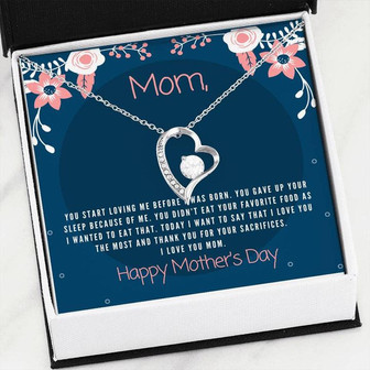 To Mom - Mother's Day Gift Forever Love Necklace - Thegiftio UK