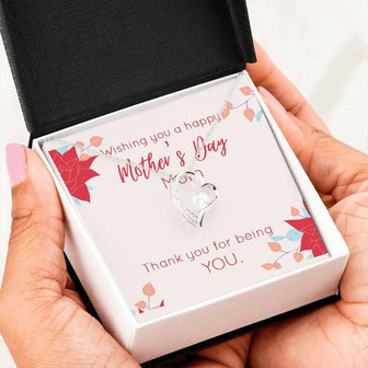 To Mom - Mother's Day Gift Forever Love Necklace - Thegiftio UK