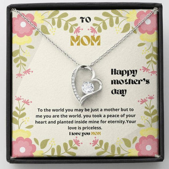 To Mom Forever Love Necklace Gift Set - Thegiftio UK