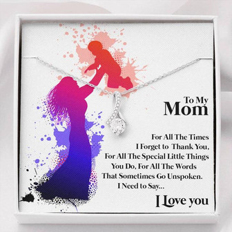 To Mom: Forever Love Necklace + Thank You Card - Thegiftio UK