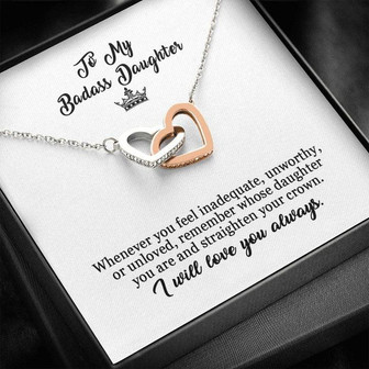 To My Badass Daughter - Forever Love Necklace - Thegiftio UK