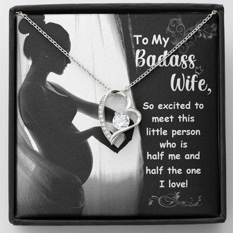 To My Badass Wife Forever Love Necklace - Thegiftio UK