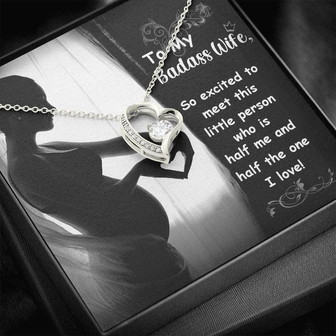To My Badass Wife Forever Love Necklace - Thegiftio UK