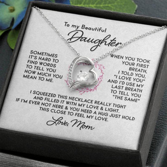 To My Beautiful Daughter - Forever Love Necklace - Thegiftio UK