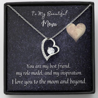 To My Beautiful Mom Forever Love Necklace - Thegiftio UK