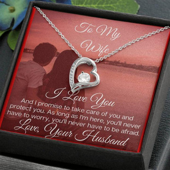 To My Beautiful Wife - Serene Forever Love Necklace - Thegiftio UK
