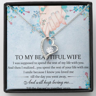 To My Beautiful Wife My Lovingf Forever Love Necklace Mother's Day Gift - Thegiftio UK