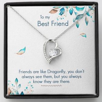 To My Best Friend Forever Love Necklace Friend Day Gift - Thegiftio