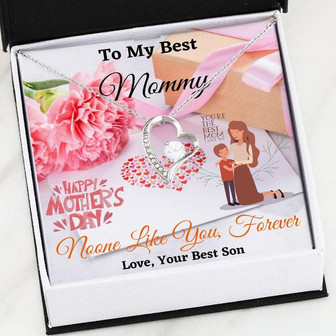 To My Best Mommy From Best Son Forever Love Necklace - Thegiftio UK