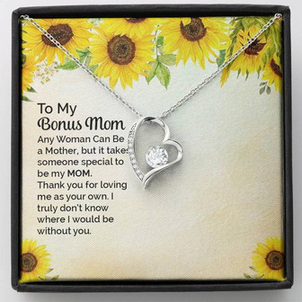 To My Bonus Mom - Forever Love Necklace - Thegiftio UK