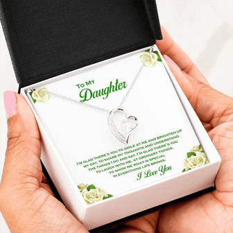 To My Daughter - Forever Love Necklace ( Tdcap02 ) - Thegiftio UK