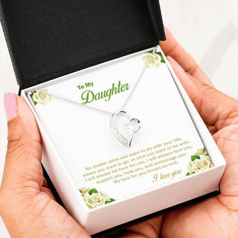 To My Daughter - Forever Love Necklace Tdcap03 - Thegiftio UK