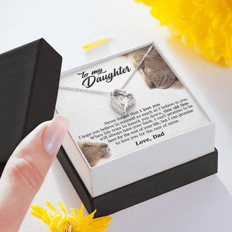 To My Daughter - This Old Lion Will Always Have Your Back Forever Love Necklace - Thegiftio UK