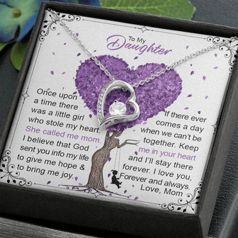To My Daughter Forever Love Necklace - Thegiftio UK