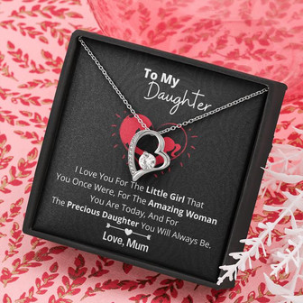 To My Daughter Forever Love Necklace - Thegiftio UK