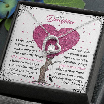 To My Daughter Forever Love Necklace - Thegiftio UK